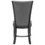 Chaises de salle à manger 2 pièces, design contemporain, revêtement en tissu, structure en bois, pour un cadre intriguant dans les chaises glamour (2 pièces), tissu rembourré, occasions de style-1198360327