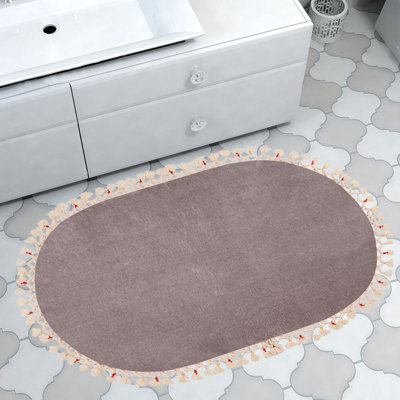 Luxury Bathmat, 100% Acrylic, 29.5 x 59.1 inches | 1200 g/m², 1.2 in Pile Height, Non-Slip Underside, Antibacterial, Easy to Clean, Machine Washable at 86°F | Perfect for Bathroom Comfort & Style