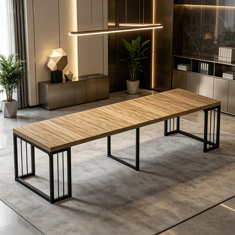 23.62" - 118" Stretching Length, Modern Extendable Dining Table,Seats 2-10 People,,Space-Saving Wood Dining Table For Kitchen/Dining Room/Living Room,,Perfect For Family Gatherings/Parties