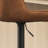 Almeida Swivel Upholstered Adjustable Height Bar & Counter Stool with Metal Frame-2069065127