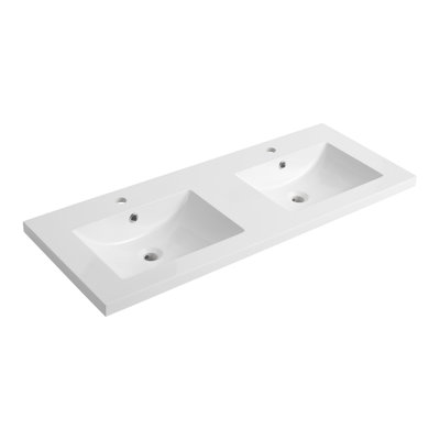 60 Inch Resin Basin For Bathroom Vanity,Vanity Top only