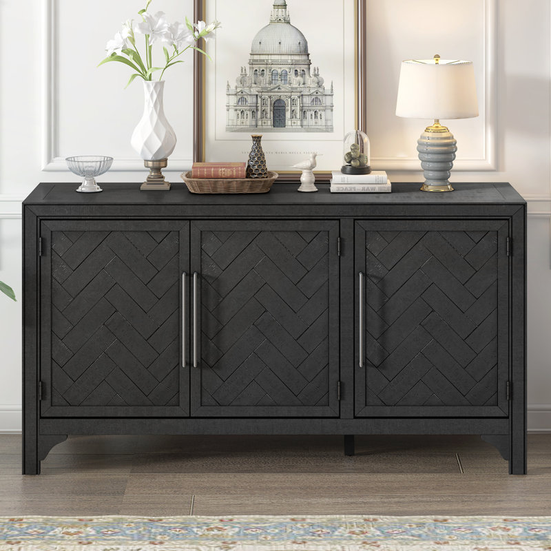 Buffet de rangement avec tablettes réglables