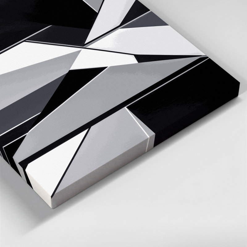 Art mural rigide sur toile 47 "Hard Edge", H 11 po x l 14 po