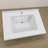 30 Inch Solid Surface Bathroom Vanity Top with Integrated Single Sink, Bright White 2" Thick Countertop, Raised Edge & Backsplash