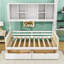 Lit de jour en bois 2 tiroirs avec tablettes et armoire-487616074-487616072
