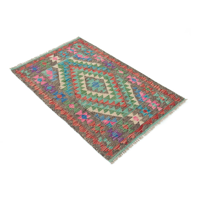 Geometric Hand Woven 78cm X 120cm Area Rug