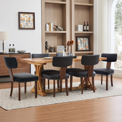 Faux Leather Side Chair