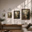 Divided Earth Abstract - Framed Print-1702558592-1702558597