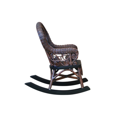 Chaise berçante en osier pour enfant Deas