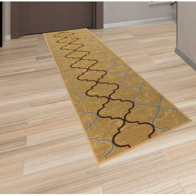 Moroccan Trellis Slip Resistant 2x7 Runner Rugs