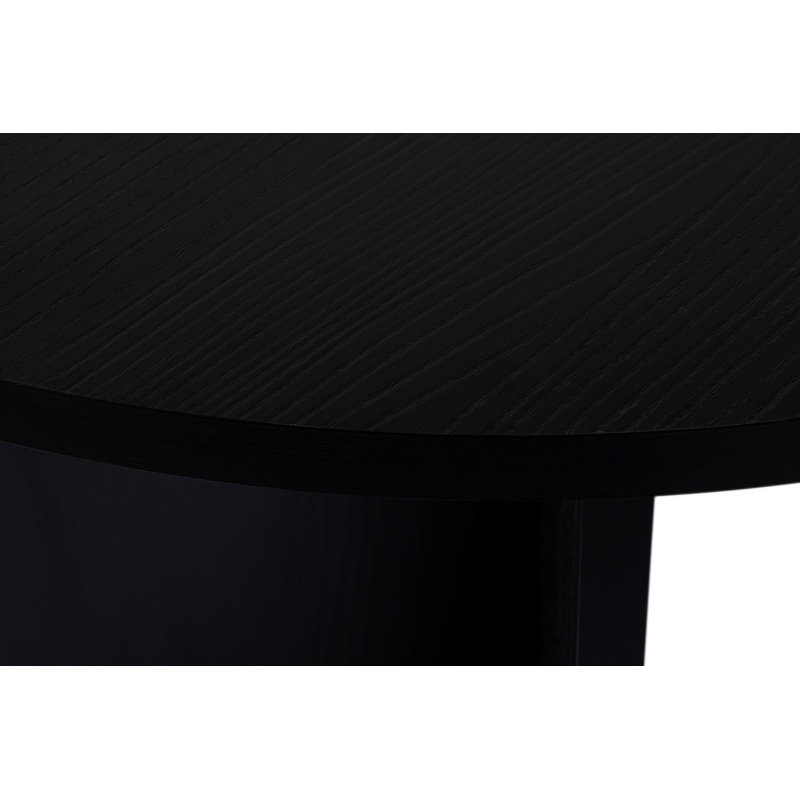 Table de salle à manger moderne noire de 70,9 po x 29,5 po x 35,4 po | 100% panneau de particules enduit de mélamine, épaisseur: 1,0 pouce | Conception durable et élégante, capacité de charge de 154,3 lb | Parfait pour les espaces de salle à manger contemporains