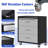 Heavy-Duty 3 Drawer Metal Cabinet With Wheels - For Garage, Office, Home Storage. Black/Gray. 29.89"W X 16.11"D 34.88"H. Industrial Grade Steel. 360 Rotatable & Lockable Wheels. Large Compartments.
