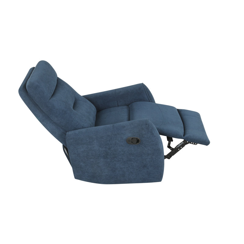 Paterson 404B81F0143C4D25B89B811B22DDFB15 Swivel Recliner , Blue, Blue