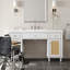 Meuble-lavabo de salle de bain avec lavabo, armoire de rangement avec tiroirs à fermeture en douceur-848974866