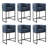26" Upholstered Metal Barrel Counter Bar Stool-340202079-341230631
