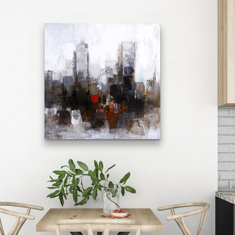 Obscure city - 32"x32" art on canvas