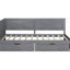 Lit de jour simple avec 2 tiroirs et garde-corps stable en bois gris durable