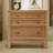 Brijida Solid Wood 3-Drawer Side Table Nightstand