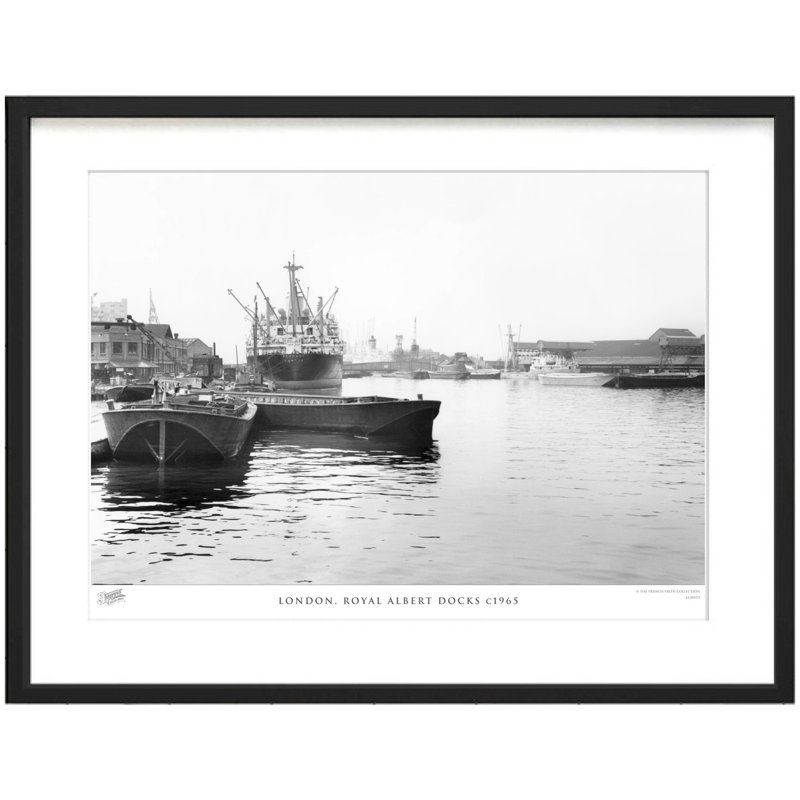 London, Royal Albert Docks C1965 by Francis Frith - Single Picture Frame Print, 28cm H x 36cm W x 2.3cm D