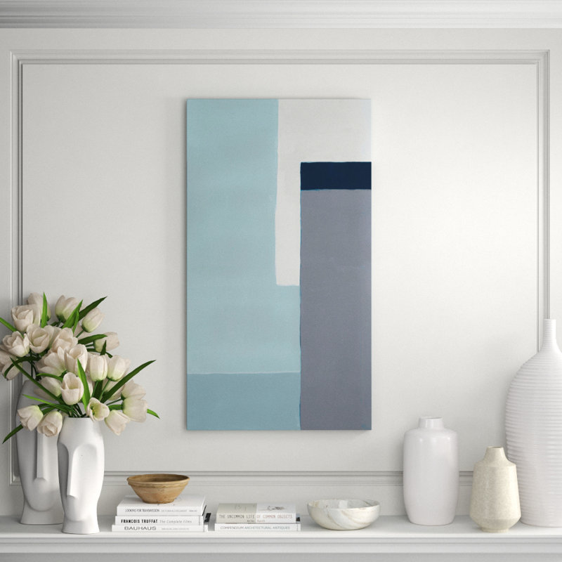 Blue Brut II Print by Bobby Berk, 65" H x 36" W, Image Brush Gel