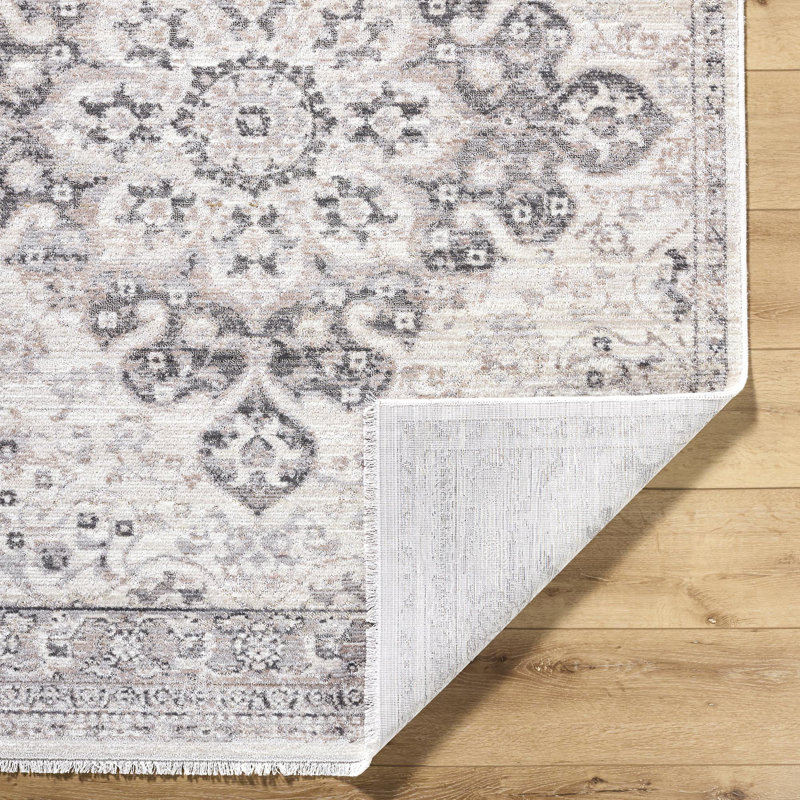 Tapis traditionnel tissé à la machine Alay, Rectangle 6 pi 7 po x 9 pi
