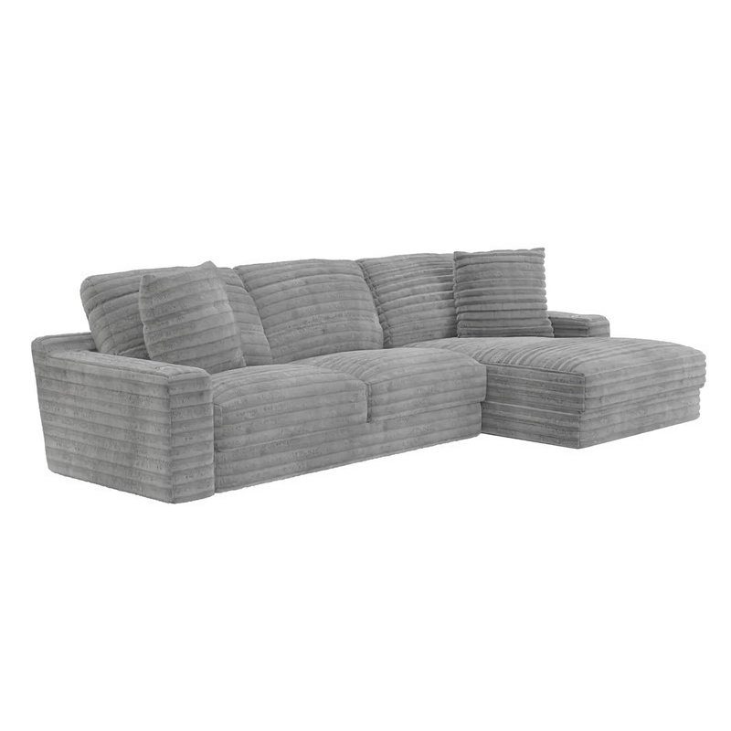 Canapé modulaire Mariadel, Tissu gris