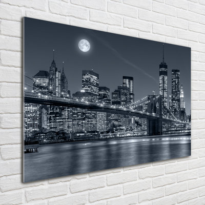Manhattan New York - No Frame Print on Glass