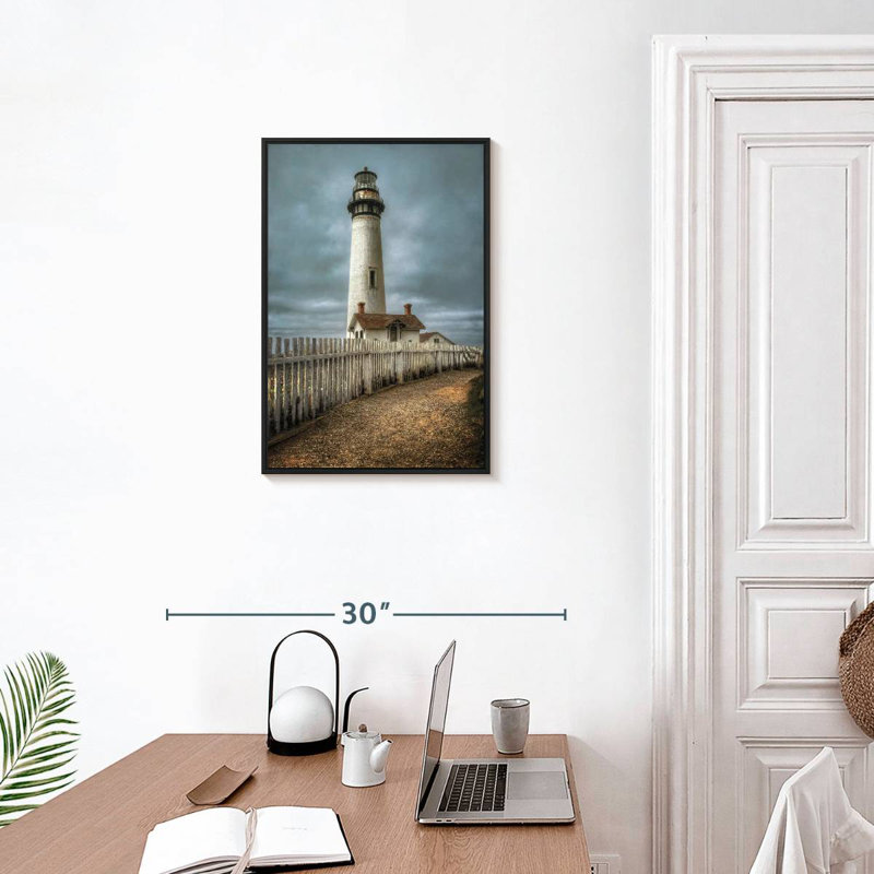 Pigeon Point Lighthouse CA, Floating Frame Black, 17" X 25"