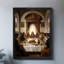 Art mural rétro noir, salle à manger de dieu-200102094