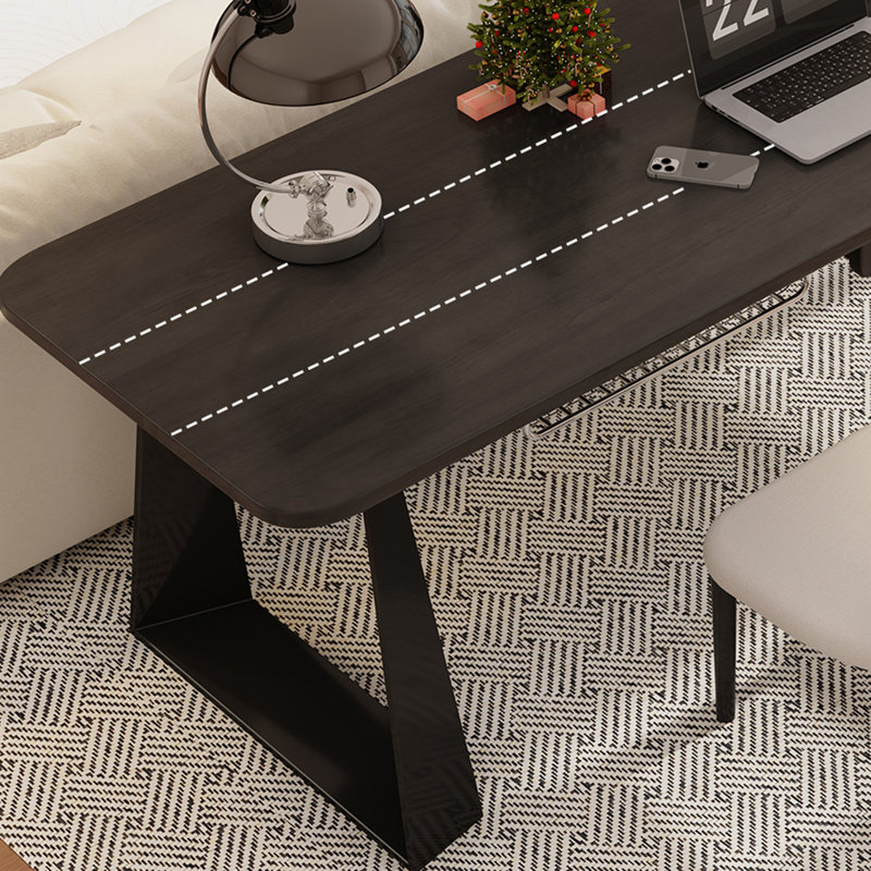 Bureau minimaliste style européen à longues bandes, H 29,53 po x l 78,74 po x P 23,62 po