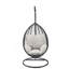 Chaise suspendue en tissu et osier Simona-1799883938