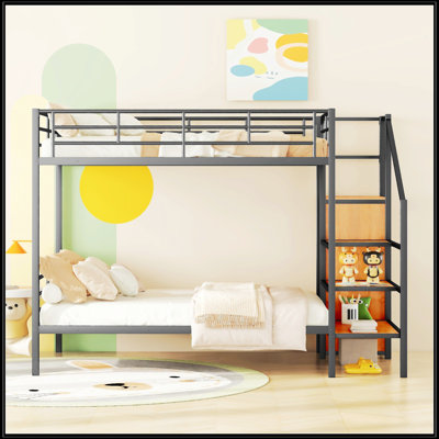 Full Over Full Metal Bunk Bed
