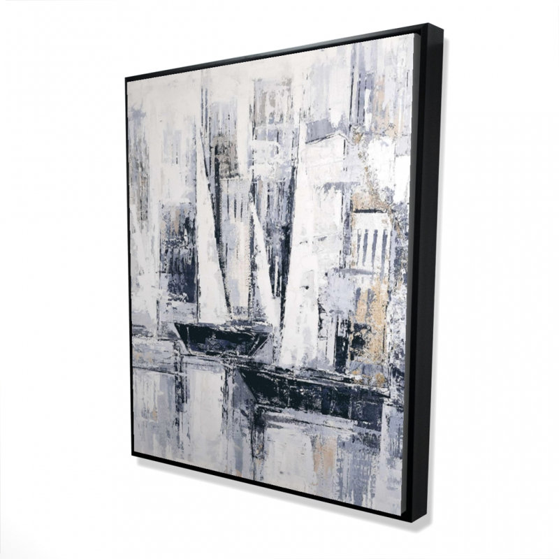 Industrial Style Sailboats Print On Canvas