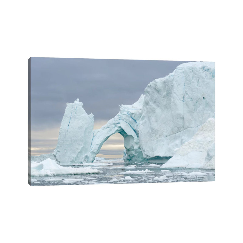 Ilulissat Icefjord At Disko Bay, Greenland, Danish Territory. by Martin Zwick - Wrapped Canvas Gallery-Wrapped Canvas Giclée