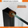 38" W x 38" D x 72" H Semi-Frameless Neo-angle Shower Door with Towel Bar and Fixed Panel