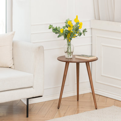 Blankumsee Solid Wood 3 Legs End Table