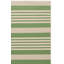 Tapis vert / beige en acrylique tissé à la machine à motif intérieur / extérieur Arneshia-1035305298