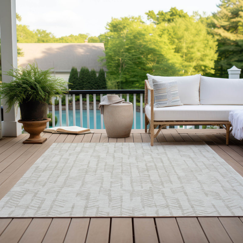 Tapis intérieur / extérieur Maliana, Rectangle 10 pi x 14 pi