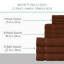Ensemble de serviettes 12 pièces Willow - 100% coton peigné, qualité supérieure 630 g / m², chocolat, ultra-doux et très absorbant (ensemble de 4 serviettes de bain, 4 essuie-mains, 4 serviettes de toilette)-2017716998-2017717013