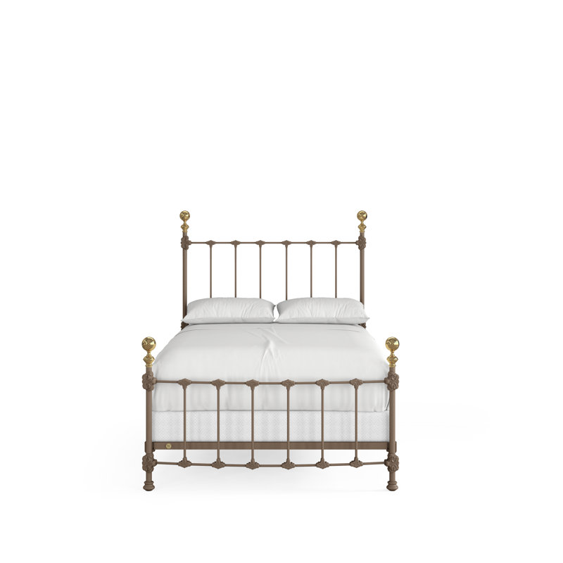 151 Palatial Bed | Complete Standard, Full, Gunmetal/Antique Gold
