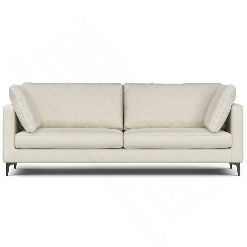 Canapé de 90 pouces Mid Century, Crème