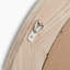 Becca Solid Wood Circular Hallway Wall Mirror - Simple Rustic Design