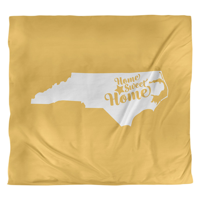 Housse de couette raleigh doux, Housse de couette pour grand lit, Jaune, Polyester brossé