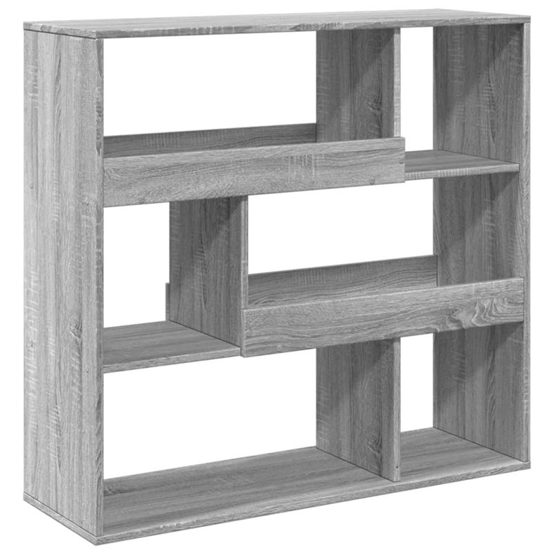 Texanna 94.5cm H x 100cm W Book Cabinet Bookcase, Grey Sonoma