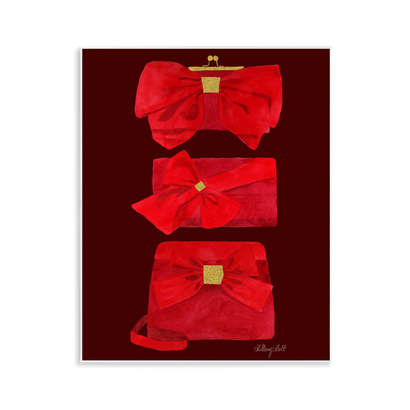 Plaque murale Ruby Red Clutches, design par Hillary Holt