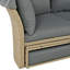 Mobilier de patio confortable avec housses à fermeture à glissière et auvent - Canapé modulaire extérieur gris pour l'eau - Coussins