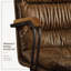 Fauteuil de bureau pivotant vintage à roulettes, orné d'adorables oreilles et pattes de chat, confort réglable et dossier inclinable.