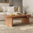 Mid - Century Modern Oval Coffee Table, 47.3” Walnut Wood Living Room Center Table, Stylish & Sturdy Accent Table for Home Decor & Daily Use