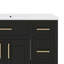 Configuration de meuble-lavabo 36 po avec comptoir d'évier, meuble-lavabo avec deux portes et trois tiroirs-771764345