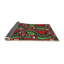 Rouge abstrait/Tapis décoratif vert-355466741